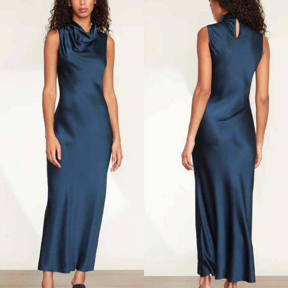 VERONICA BEARD Kura Dress in Petrol deep blue size 6 new with tags